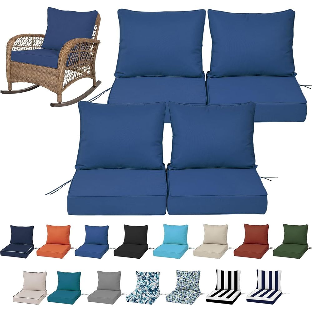 Outdoor Furniture Set - Zestaw 4 poduszek na głębokie siedzenia