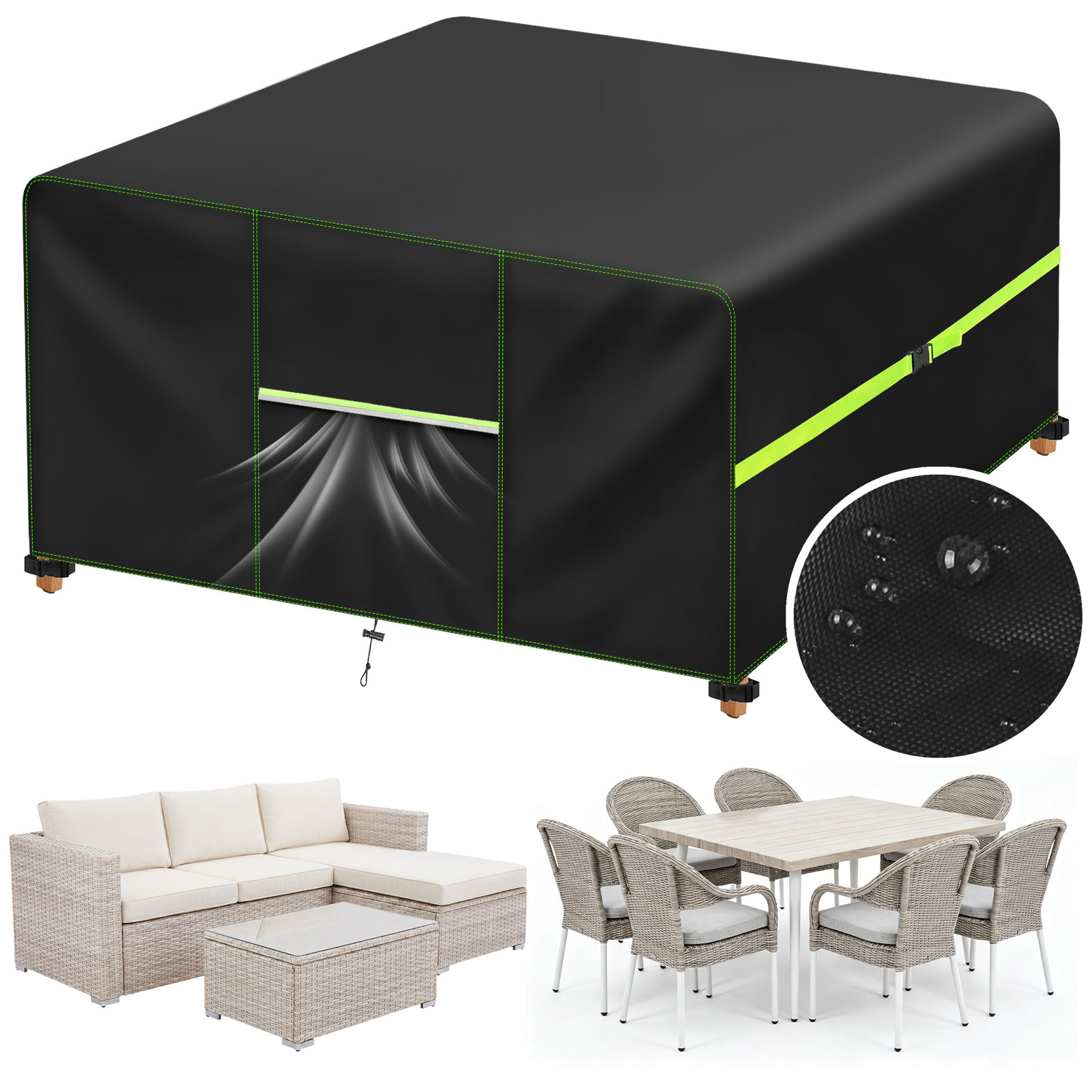 Outdoor Furniture Cafe - Pokrowiec na meble ogrodowe z otworami