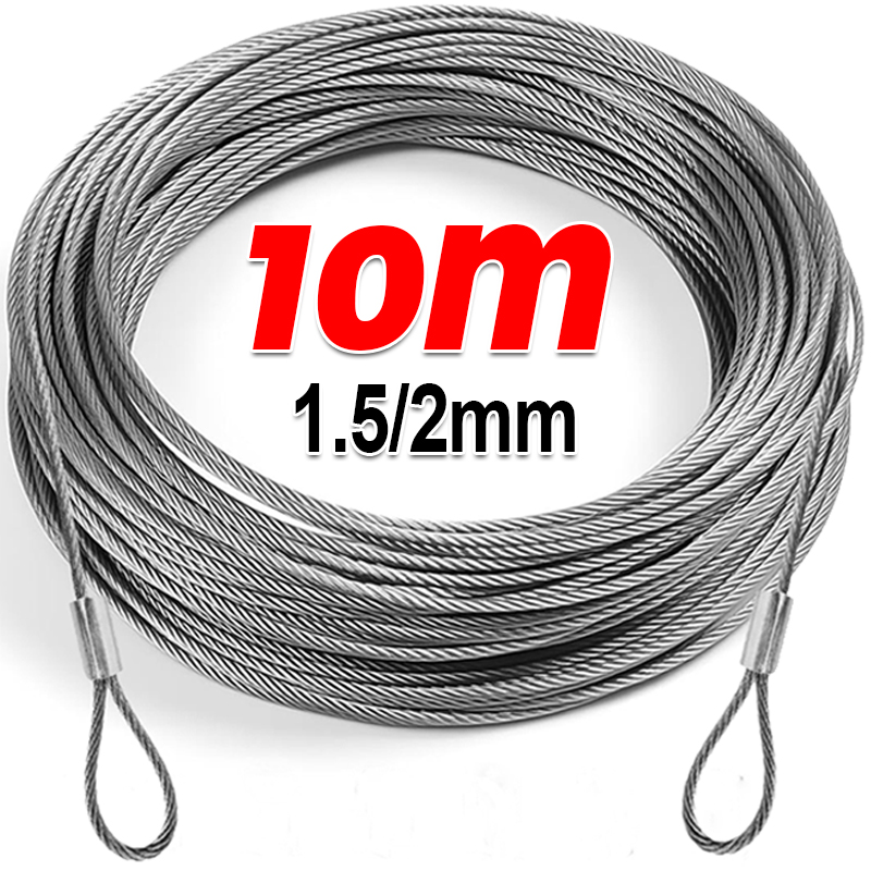 Outdoor Furniture Rope - Linki ze stali nierdzewnej 10/2M, linki