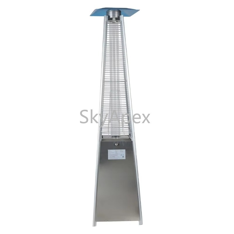 Patio Heater Standing - Zewnętrzny, nierdzewny, ogrodowy grzejnik piramidowy na