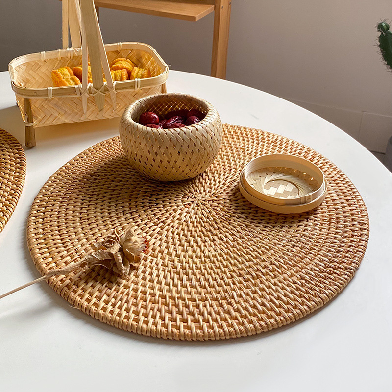 Zestaw podstawek z rattanu wie – Outdoor Furniture Cafe recenzja i cena