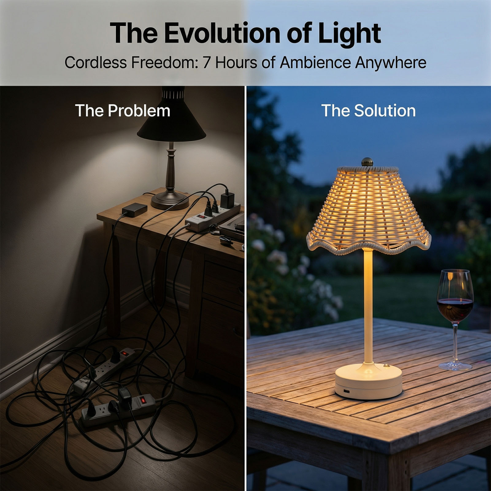 Lampa stołowa LED w stylu vint – Outdoor Furniture Cafe recenzja i cena