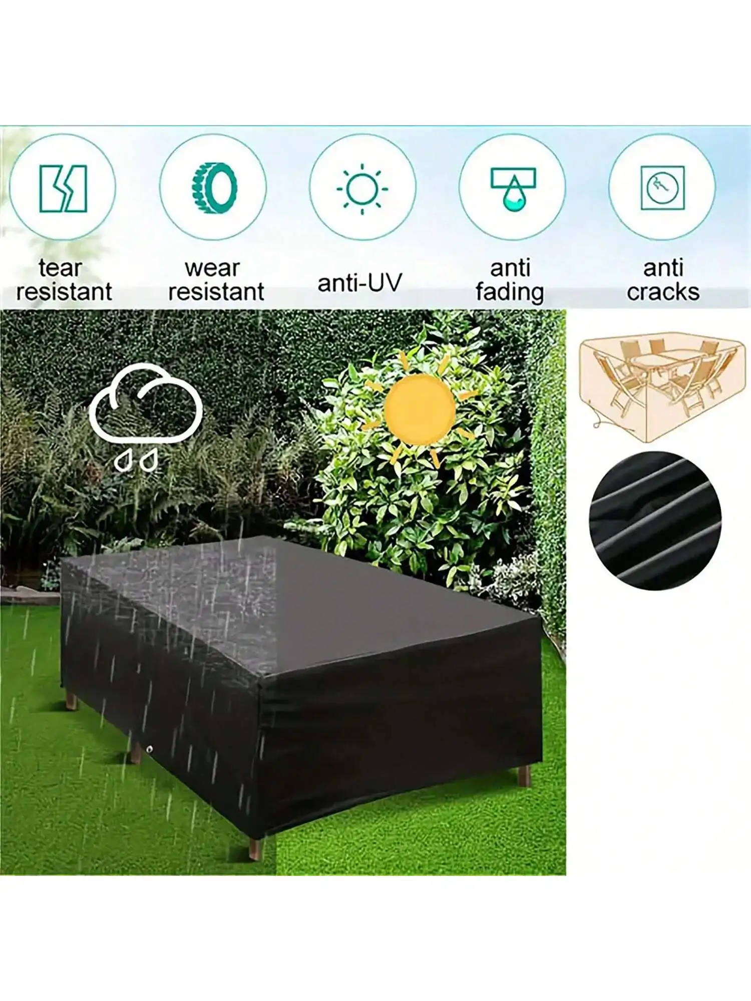 Multi-Size Outdoor Patio Garde – Outdoor Furniture Cover Waterproof recenzja i cena