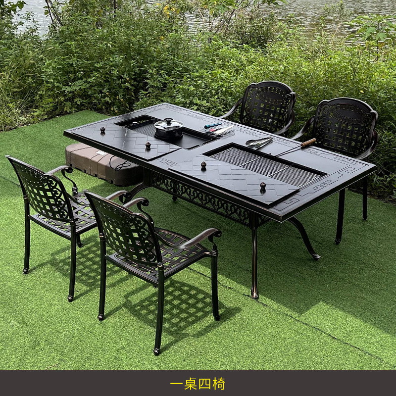 Zestaw mebli z kutego żelaza n – Outdoor Furniture Table And Chairs recenzja i cena